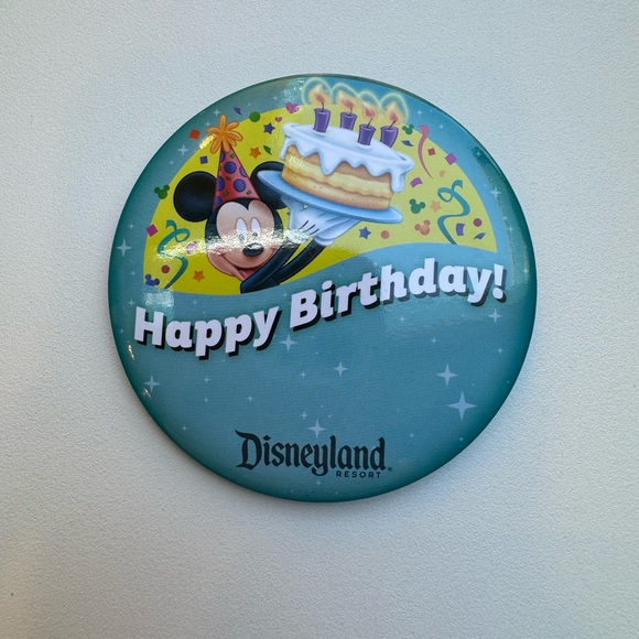 Disney Disneyland Resort “Happy Birthday” Button Pin - Picture 2 of 7